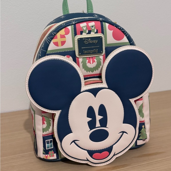 Loungefly Handbags - 2025 Loungefly Mickey Mouse Holiday Mini Backpack